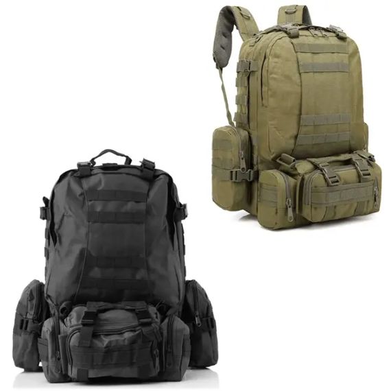 Піксель Рюкзак тактичний з підсумками Eagle B08 55 літр / Військовий, штурмовий / Вірменський | Зображення 1