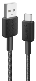 Кабель Anker 322 USB-A to USB-C - 1.8m Nylon Black
