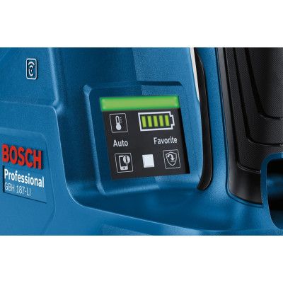 Перфоратор Bosch GBH 187-LI Professional 18 В, SDS-Plus, 2.4 Дж, 980 об/мин (без АКБ и ЗУ) (0.611.923.020) | Зображення 3