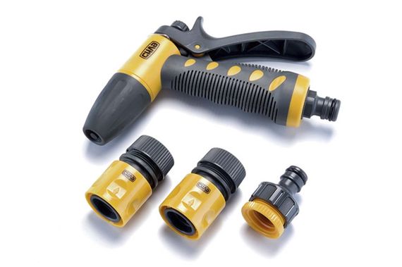 Конектор швидкознімний прогумований з аквастопом 1/2 для шланга 1/2 СИЛА 5511821