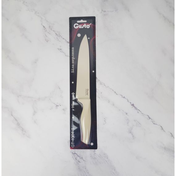 Ніж шеф GT-4004-1 Біла перлина 20.3 см GUSTO | Зображення 1