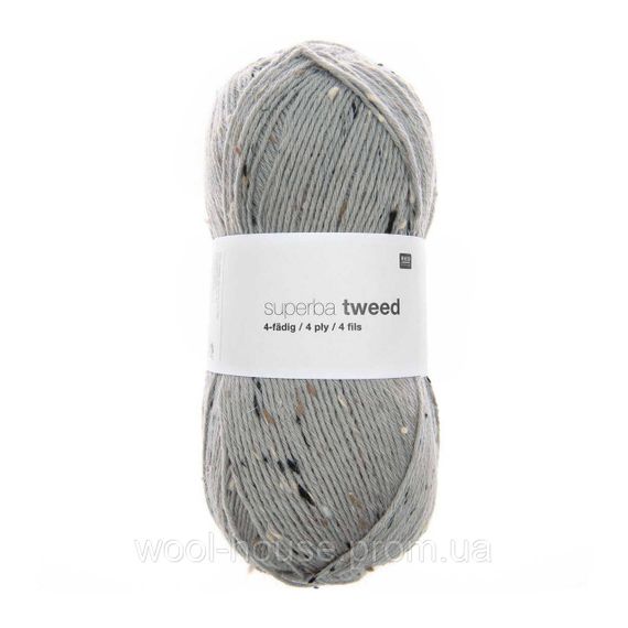 Шкарпеткова пряжа Rico Design Superba Tweed 4-х нитка, 02 | Зображення 1