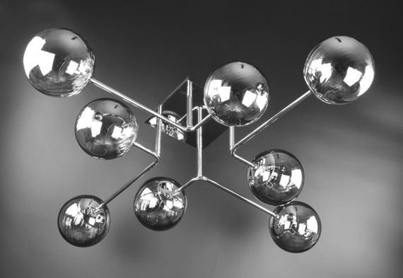 Люстра стельова на 8 лампочок 26162 Хром 20х88х88 см. | Зображення 1