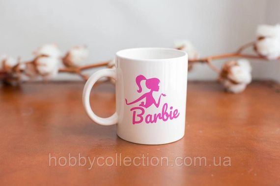 Кружка з принтом "Barbie" 330 мл Біла | Зображення 2