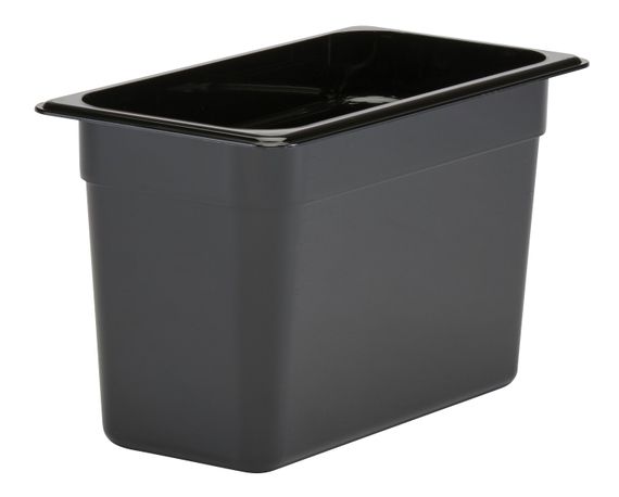Гастроемкость Cambro GN 1/3 (325х176 мм) из поликарбоната, Черный, 200 мм