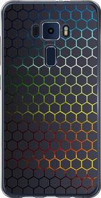 Чехол на Asus Zenfone 3 ZE520KL Переливающиеся соты "498u-449-17620"