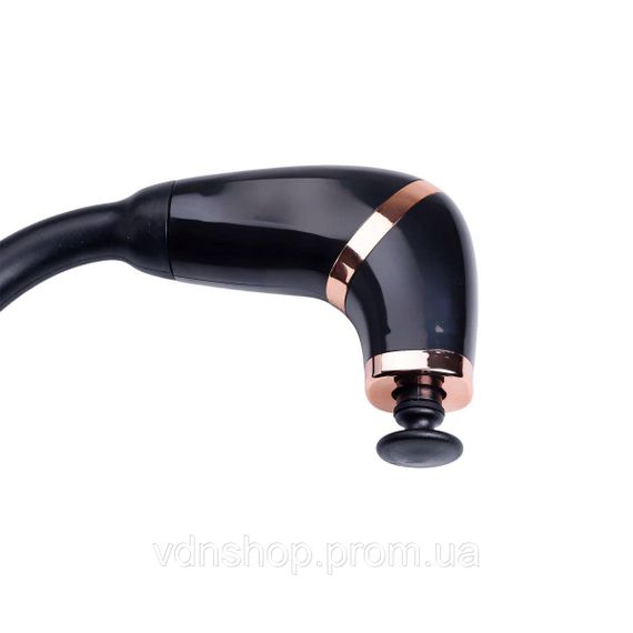 Перкуссионный ручной массажер аккумуляторный 17 Вт зарядка от USB до 3200 об/мин Черный HP-11-11B | Зображення 3