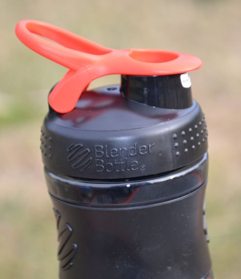 Спортивний шейкер (пляшка) BlenderBottle SportMixer Flip 20oz/590ml Black/Red | Зображення 8