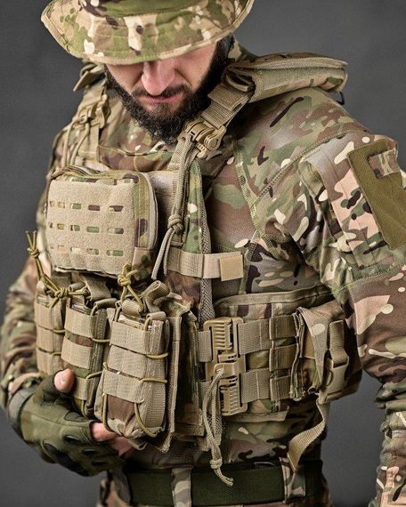 Плитоноска мультикам 4точки сброса Single Sword РН3873 | Зображення 4