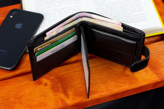 Чорне класичне портмоне з натуральної шкіри Marco Coverna MC-2003-1 | Зображення 9