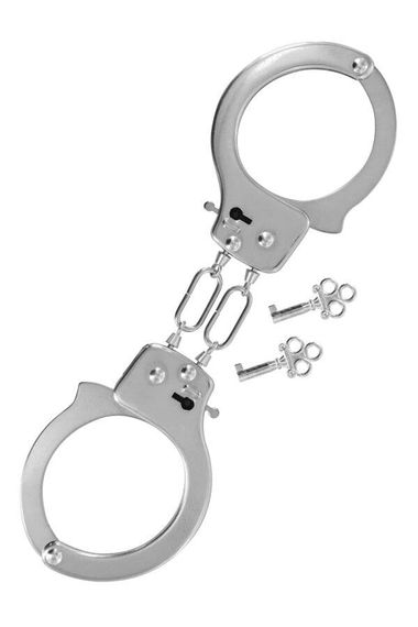 Наручники металеві Fetish Tentation Soft adjustable metal wrist cuffs Сріблясті One Size