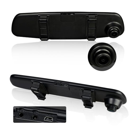 Відеореєстратор - дзеркало Dvr L9000 Full HD Автомобільний реєстратор із двома камерами | Зображення 2