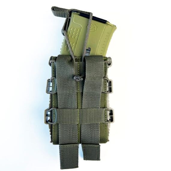 Підсумок відкритий каркасний для 1 магазину АК Cordura олива(LE3199) | Зображення 3