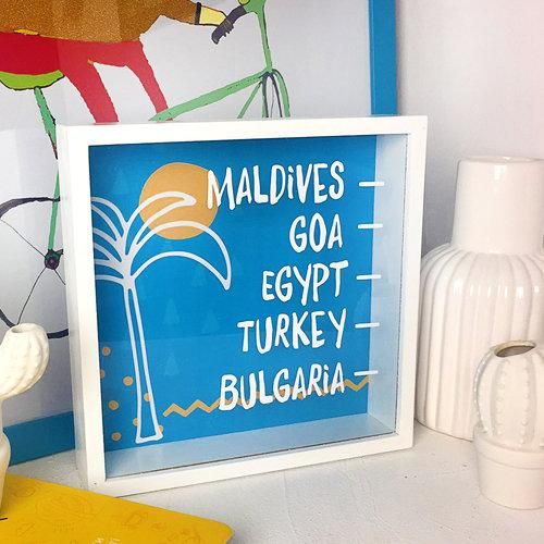 Копилка деревянная для денег Maldives 22x22x5 см (KOP_18D010)