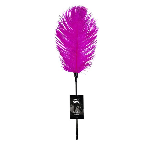 Щекоталка со страусиным пером Art of Sex - Feather Tickler, Темно-розовый | Зображення 1