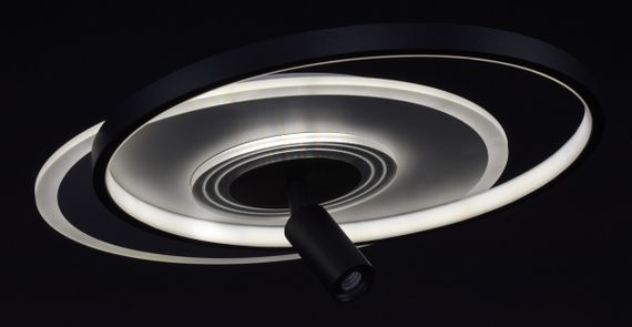 Люстра світлодіодна стельова LED світильник для квартири на стелю лед з пультом 27188 Білий 9х40х50 см. | Зображення 4