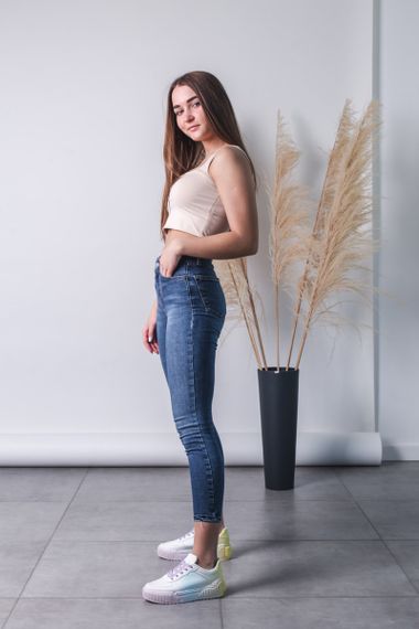 Кроссовки женские Fashion Iris 3493 40 размер 25 см Белый | Зображення 9