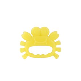 Прорізувач силіконовий "Морські мешканці" 4008_жовтий_крабик