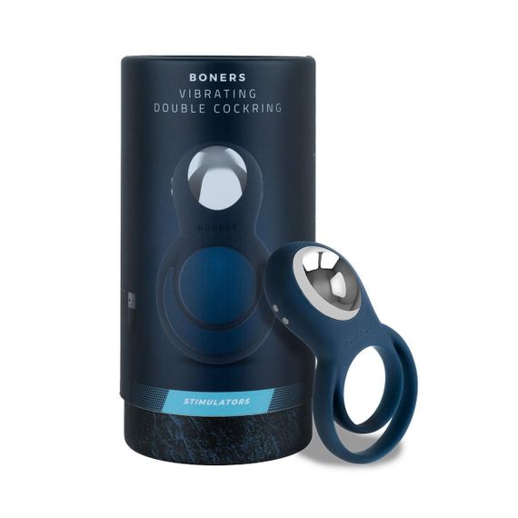 Ерекційне кільце Boners Vibrating Double Cock Ring Sex Aura | Зображення 8