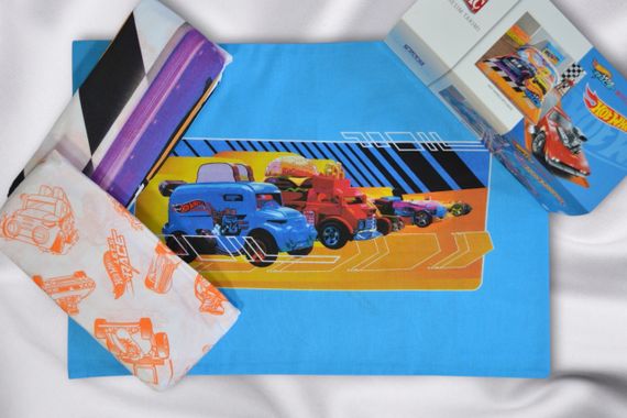 Постільна білизна TAC Disney 160×220 см Hot Wheels Let's Race | Зображення 1