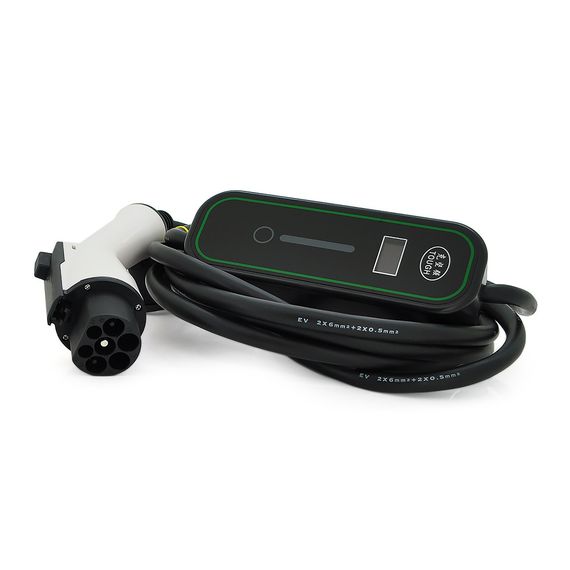 Зарядка для электромобиля DC: 220V/32A, довж. кабеля 5m, IP67, LED-инд арт.20556