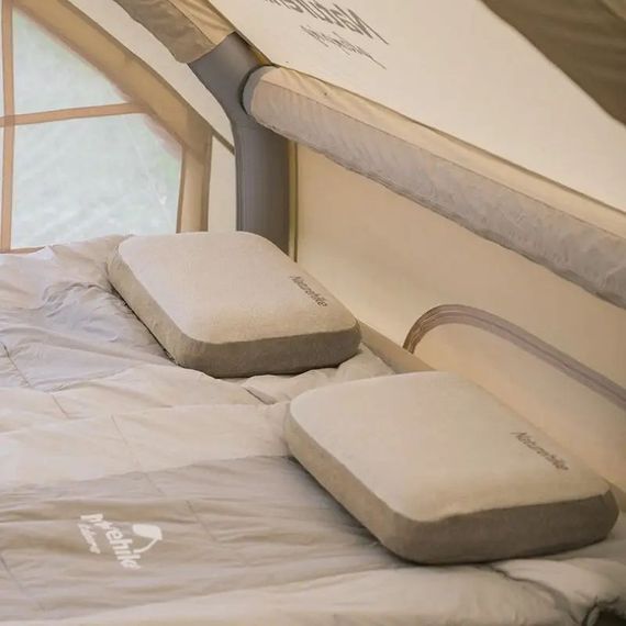 Подушка з пам'яттю прямокутна Naturehike NH22ZT002, бежева | Зображення 2