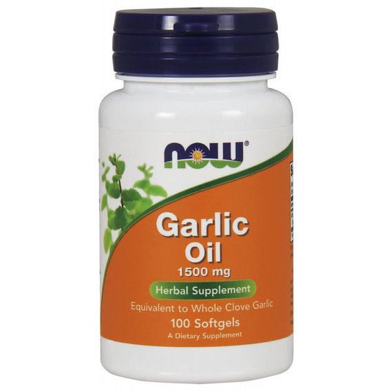Часник NOW Foods Garlic Oil 1500 mg 100 Softgels