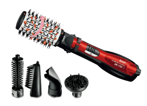 Фен-щітка для волосся Rotative Brush RAF R416 ∙ Брашинг для укладання волосся з насадками 5 в 1, 1200Вт | Зображення 4