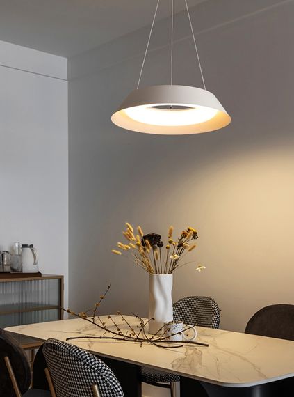 Люстра світлодіодна підвісна LED світильник для квартири на стелю лед з пультом 27577 Білий 25-90х50х50 см. | Зображення 3