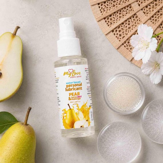 2в1 лубрикант та масажний гель - MyLove Aroma Series Intim&Massage Pear, 50 мл Sex Aura | Зображення 2