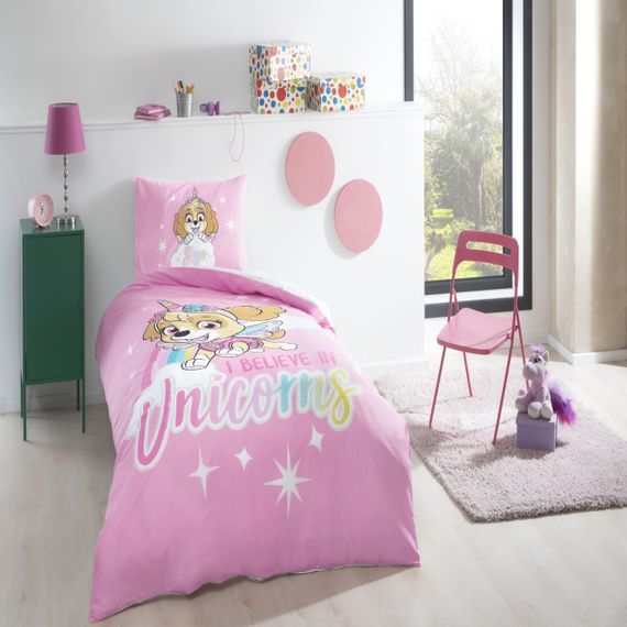 Постільна білизна TAC Disney 160×220 см Paw Patrol Skye Glitter