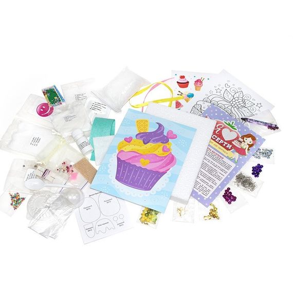 Большой набор для творчества "Я люблю десерты" 10100543, 8 изделий своими руками | Зображення 1
