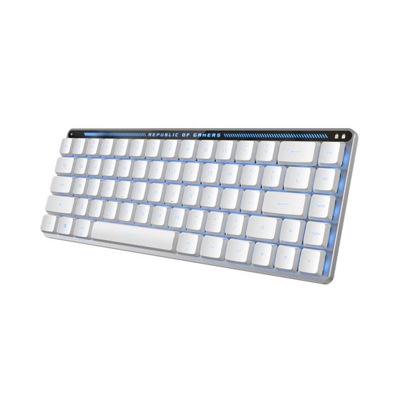 Клавіатура ASUS ROG Falchion RX Low Profile Red Wireless/Bluetooth/USB UA White (90MP03EC-BKMA10) | Зображення 3