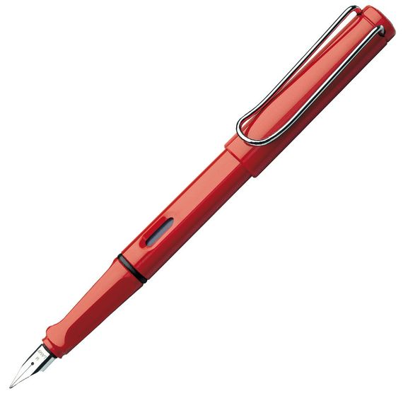 Перьевая ручка Lamy Safari, корпус красный, экстра-тонкое (EF)