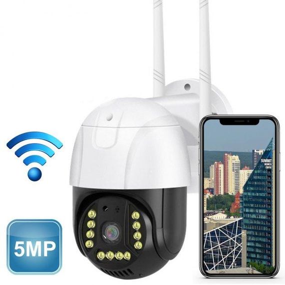 Поворотна Погодозахисна Сонячна Камера Безпеки SMAR 4G SOLAR CAM 1536P
