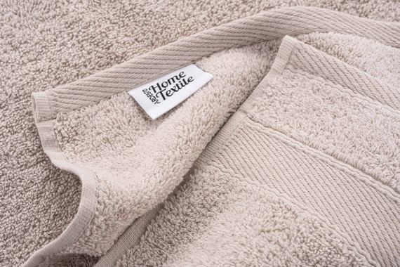 Рушник махровий Ardesto SuperSoft, 50х90см, 100% бавовна, бежевий (ART2250NS) | Зображення 2