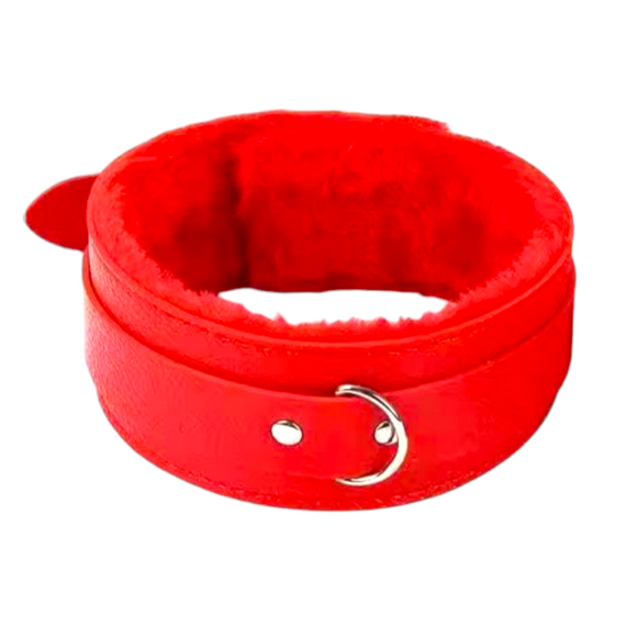 БДСМ ошейник «Soft hugs», цвет красный sexstyle | Зображення 1
