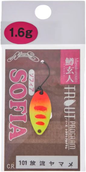 Блешня Nories Sofia 25mm 1.6g #101 Блешня рибальська Блешня оберталка | Зображення 1