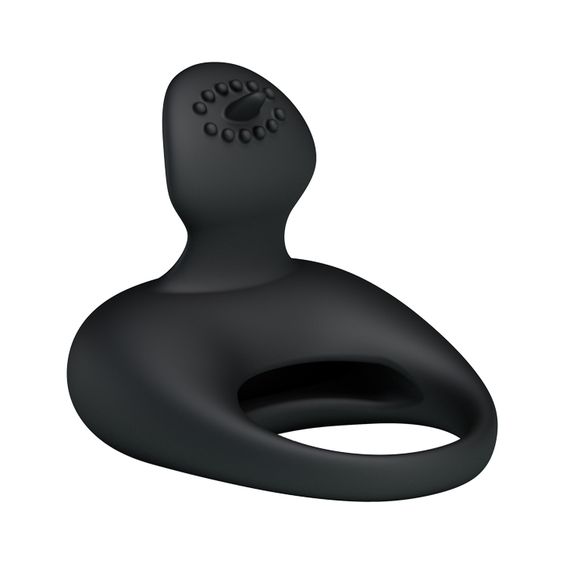 Ерекційне кільце - Pretty Love Stimulating Tonguo Penis Ring Black | Зображення 3