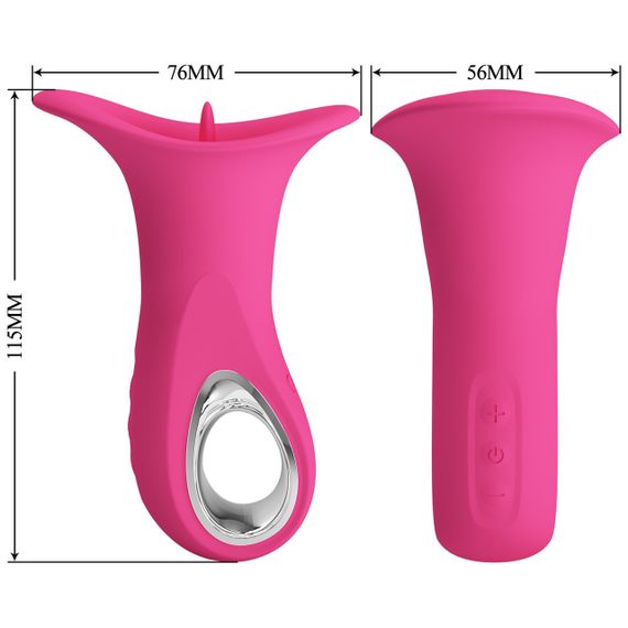 Вібростимулятор PRETTY LOVE Clyde, 12 vibration functions 12 licking settings Sex Aura | Зображення 2