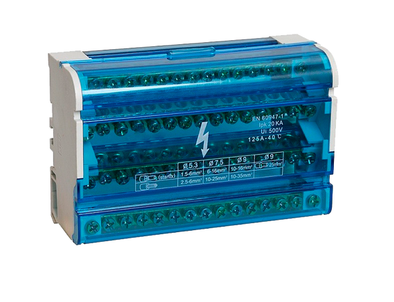 Шина «N» на DIN-рейку в корпусе 4х15 групп Ny95500203