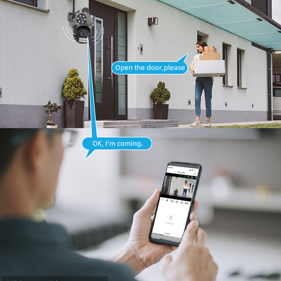 Вулична IP WiFi камера 3 в 1 TOX A35 ICSEE Стеження за людьми | Зображення 4