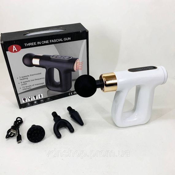 Перкусійний ручний масажер пістолет, Домашній ручний масажер з вібрацією, Вібратор для масажу тіла VS-83 | Зображення 2