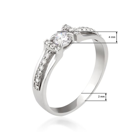 Серебряное кольцо с фианитами Artsriblo артА159к | Зображення 1