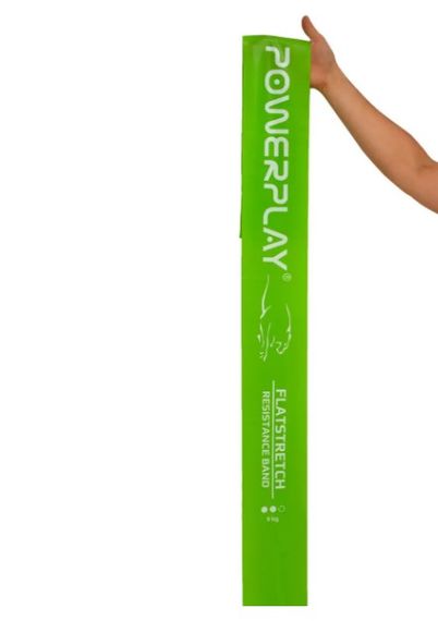 Стрічка-еспандер для фітнесу та реабілітації PowerPlay 4112 0.5 мм MediBand Medium Зелена (9 кг) (PP_4112_Green_Medium) | Зображення 3