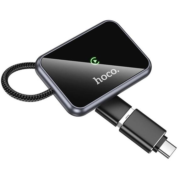 Адаптер Hoco HU1 Way car wireless CarPlay Metal grey | Зображення 2