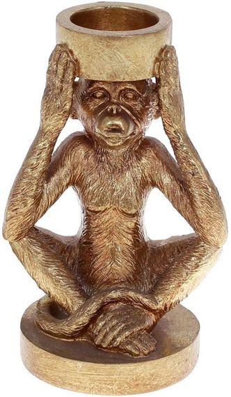 Подсвечник Monkey Gold 11х8.5х17 см