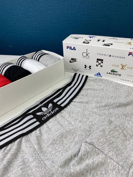 Чоловічі труси Adidas, чоловічі боксери Адідас, бавовняні труси Адідас Преміум якості | Зображення 1