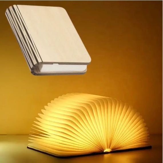 Складна LED лампа-книжка з акумулятором 22*16*2,5см ∙ Світильник - нічник у формі книги з регульованою яскравістю