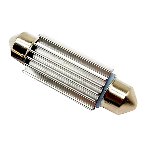 Автолампа Festoon, цоколь C5W, CSP-3 SMD, Биполярная, обманка, 39 мм, белый, 9-24 В | Зображення 2